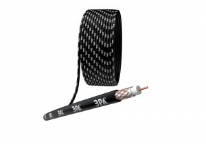 ЭРА кабель коакс. RG-6U, 75 Ом, Cu d=1,02 (оплетка Cu 64%) черный, УФ, 100м (цена за м)