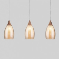 Eurosvet св-к подвесной E14 3x15W 600х0х1200 металл бел/зол Cosmic 50285/3 a056841