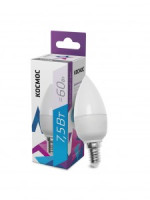 Космос свеча  E14 7,5W (7W) (600lm) 6500K 6K матов. 99x37 LkecLED7.5wCNE1465