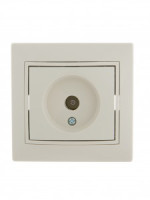 Lezard Мира роз. TV СУ 1 мест. крем. (RG6, оконечн.) (корпус PC) 701-0303-130