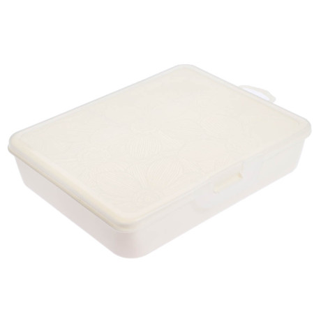 Органайзер для мелочей Keeplex Fiori с разделителями M 19х16х4,5см, пластик, белое облако