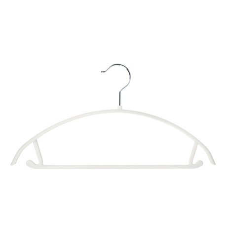 VETTA Вешалка с перекладиной, 40х21.5х1 см, пластик с покрытием Soft-touch, белая
