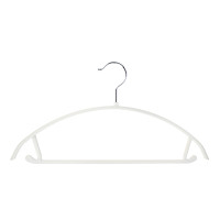 VETTA Вешалка с перекладиной, 40х21.5х1 см, пластик с покрытием Soft-touch, белая