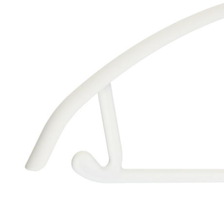 VETTA Вешалка с перекладиной, 40х21.5х1 см, пластик с покрытием Soft-touch, белая