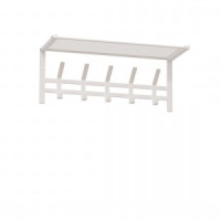 Вешалка с полкой Торонто 21 (5 крюч.) 67*27*27см (БЕЛЫЙ)  ВСПТ21 Б под заказ ЗМИ