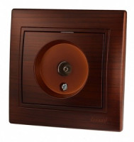 Lezard Мира роз. TV СУ 1 мест. маун (RG6, проходн.) (корпус PC) 701-0404-129