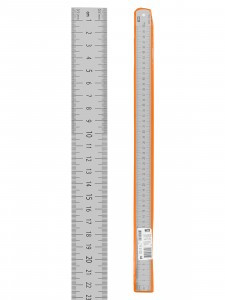 TDM Рубин линейка измерительная металлическая 50см, нерж.сталь, двухсторонняя шкала SQ1018-0504