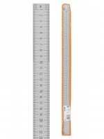 TDM Рубин линейка измерительная металлическая 50см, нерж.сталь, двухсторонняя шкала SQ1018-0504