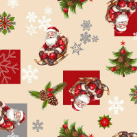 Клеенка 140*20 ДЕКОРАМА Новый Год 17А Турция