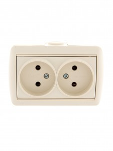 Lezard Ната роз. ОУ 2 мест. 16А крем. (керамика, корпус PC) 710-0300-128