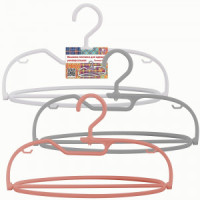 Вешалка-плечики универсальная р.48-50, 3 дизайна (кратность 4!!!) пластик VL26-99