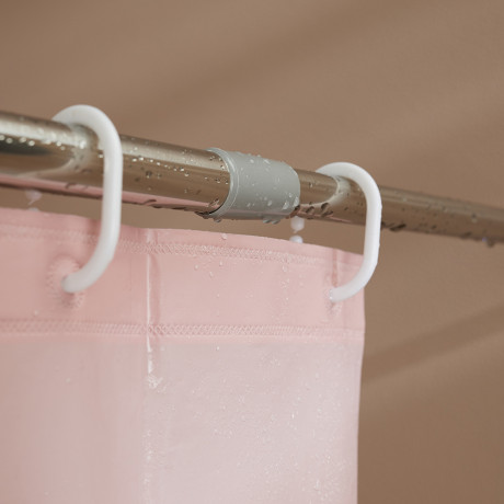 Карниз для шторы в ванную тм VETTA, 2м, телескопический, нерж.сталь