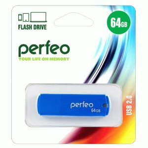 Флэш-диск USB 64Gb Perfeo Blue C05 PF-C05N064