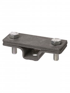 TDM Держатель фасадный 2-х болтовый с конт.пластиной д/полосы шириной 20-40мм, гор.цинк. SQ2402-3272