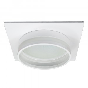 Feron св-к встр. под лампу GX53 белый квадрат IP20 110х110х48 DL503 LUNA 51091