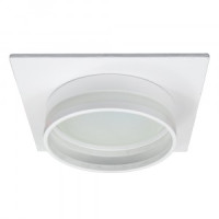 Feron св-к встр. под лампу GX53 белый квадрат IP20 110х110х48 DL503 LUNA 51091