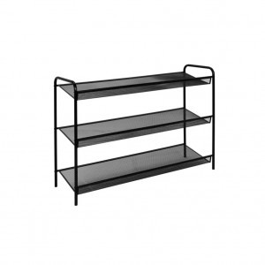 Подставка д/обуви (пвл) Женева33 (3 полки сеточка) 86,5*27*60см (черн.) ПДОЖ33Ч под заказ ЗМИ