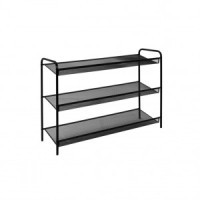 Подставка д/обуви (пвл) Женева33 (3 полки сеточка) 86,5*27*60см (черн.) ПДОЖ33Ч под заказ ЗМИ