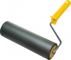 Валик прижимной STAYER "PROFI" в сборе, полиуретановый, бюгель 8мм, 64x240мм