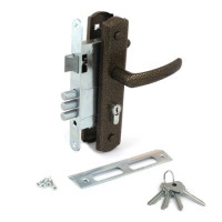 Замок врез ЗВ4-1-8 Avers с ручками (бронза) цилиндровый Россия  \10