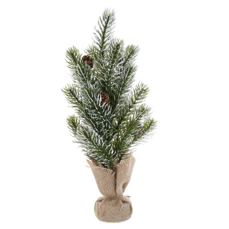 СНОУ БУМ Елочка литая 100% РЕ, шишка, на пеньке, 30 см, 26-63