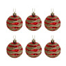 СНОУ БУМ Набор шаров 6 см, 6 шт, красный-золото, 26-194