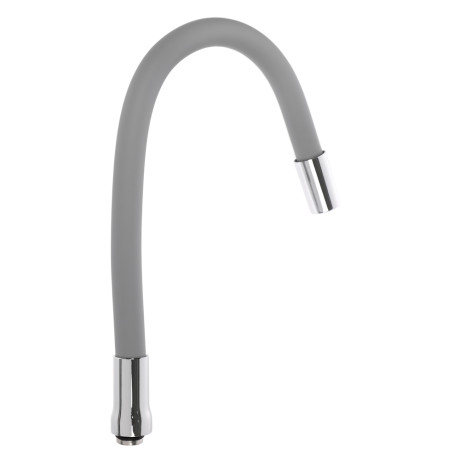 Излив смесителя для кухни, гибкий, силиконовый, 1 режим, 50см, серый