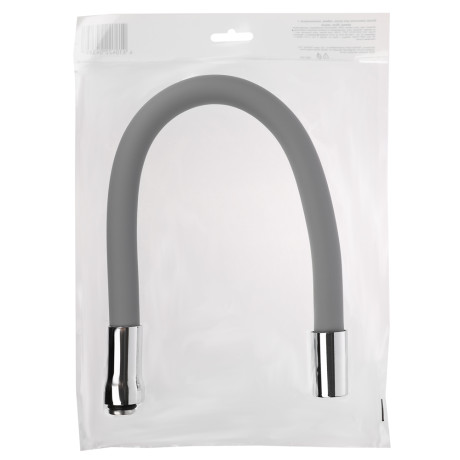 Излив смесителя для кухни, гибкий, силиконовый, 1 режим, 50см, серый