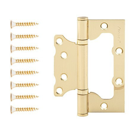 Петля AVERS 100х75-B2-GM БЕЗ врезки 2подшипника (Мат.золото)  \2 (12/96)