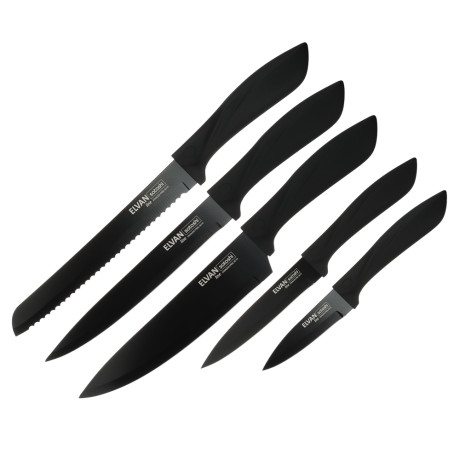 SATOSHI Эльван Набор ножей кухонных 6пр, на подставке