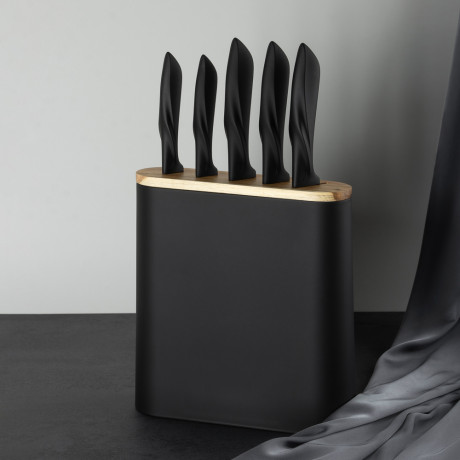 SATOSHI Эльван Набор ножей кухонных 6пр, на подставке