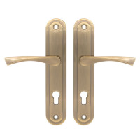 Ручки на планке AVERS HP-85.0423-AB (бронза, под цилиндр, межос-85мм)   \24