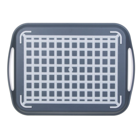 Поднос прямоугольный антискользящий "Мокко", 45,5х32х4,5см