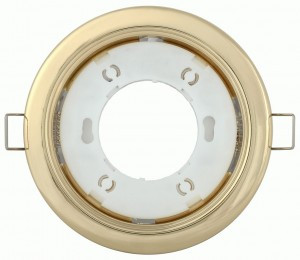 IEK GX53 св-к встр. d100х18мм (врез.d85мм) золото, сталь (термокольцо) ИУ 3515