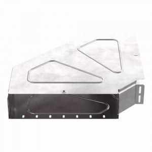 Промрукав Угол горизонтальный 90 градусов с крышкой Стандарт 600х50 PR16.0628