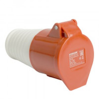 STEKKER силовая розетка CEE переносная ST-224 3P+PE 32А 380В IP44, RST32-224-44 49442