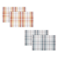 Набор салфеток сервировочных ПВХ, 2шт, 30x45см, "Клетка"