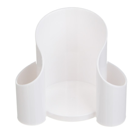 Органайзер для ватных дисков и палочек тм ЮНИLOOK, пластик,10,5х7,5х9 см, белый