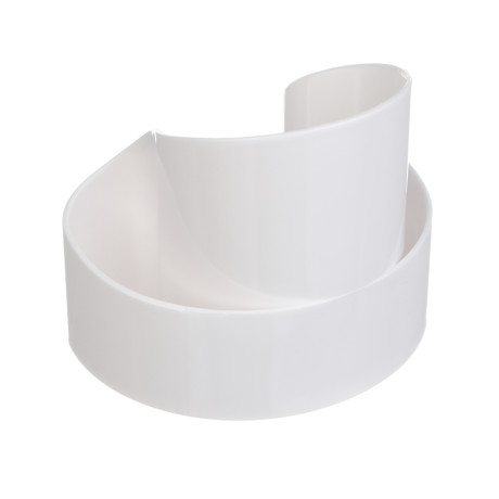 Органайзер для ватных дисков и палочек тм ЮНИLOOK, пластик,10,5х7,5х9 см, белый