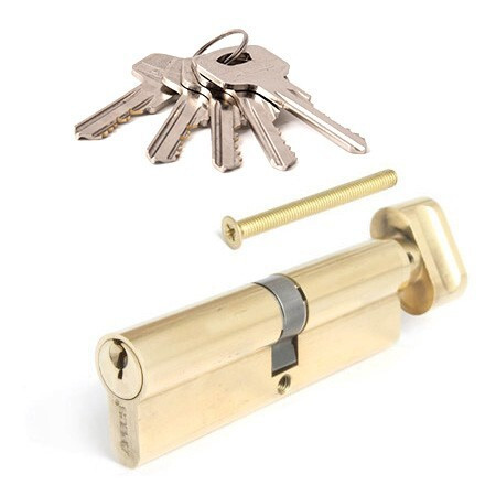 Личина Апекс 100-ZC с вертушкой и защитой от высвер. (Латунь)  \10