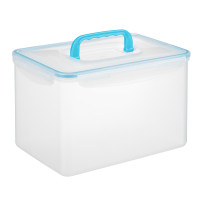 Контейнер для шашлыка герметичный с защелками с ручкой 4,5л, прозрачная крышка, пластик