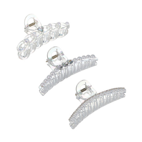 Краб для волос, тм ЮНИLOOK, 10-11см, пластик, 3 дизайна, #2