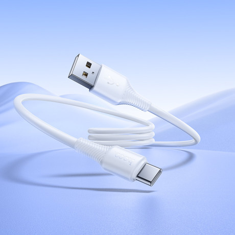 hoco. Кабель для зарядки модель X120, USB-C 1м, цвет: белый