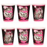 Набор бумажных стаканов Леопард-меломан, в т/у пленке, 6 шт*250 мл