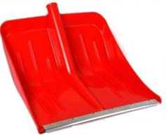 "Лопата №3 цветная" с алюминиевой планкой ~с дерев. черенком и пластиковой V-ручкой