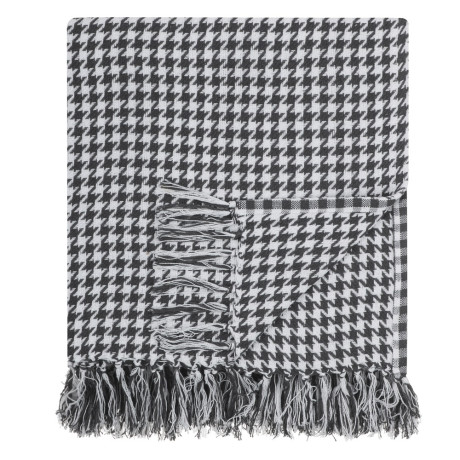 PROVANCE Basic Плед хлопок, 200х220см, черно-белый