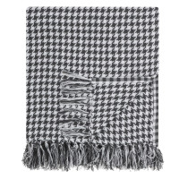 PROVANCE Basic Плед хлопок, 200х220см, черно-белый