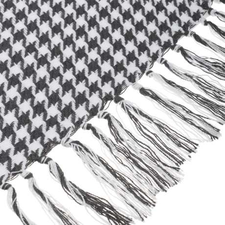 PROVANCE Basic Плед хлопок, 200х220см, черно-белый