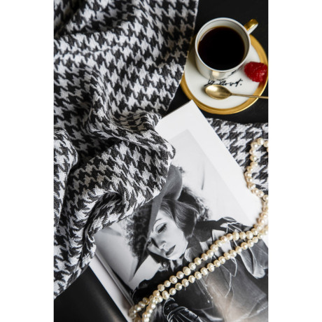 PROVANCE Basic Плед хлопок, 200х220см, черно-белый