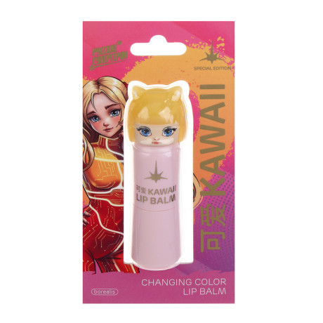 BY Русские Супергерои Заря Каваи Бальзам для губ, меняющий цвет от PH кожи, 3,2 гр